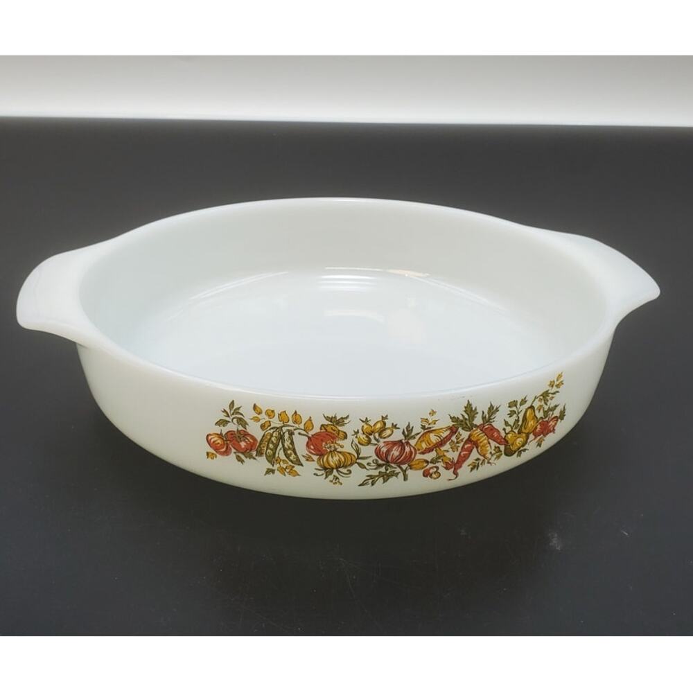 VTG Fire King Nature's Bounty Garden 1.5Qt Casserole Dish # 429